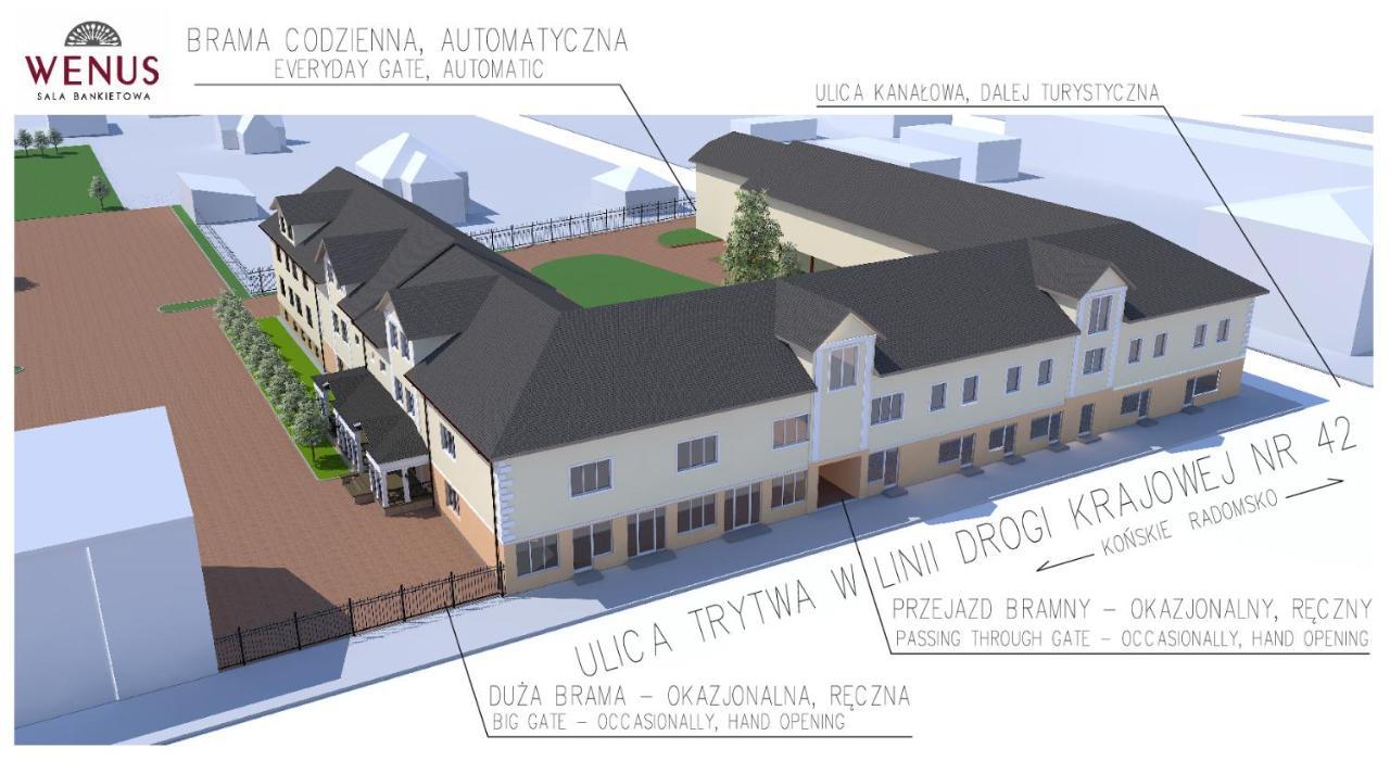 Dom Weselny Wenus Pokoje Hotelowe Przedborz Extérieur photo